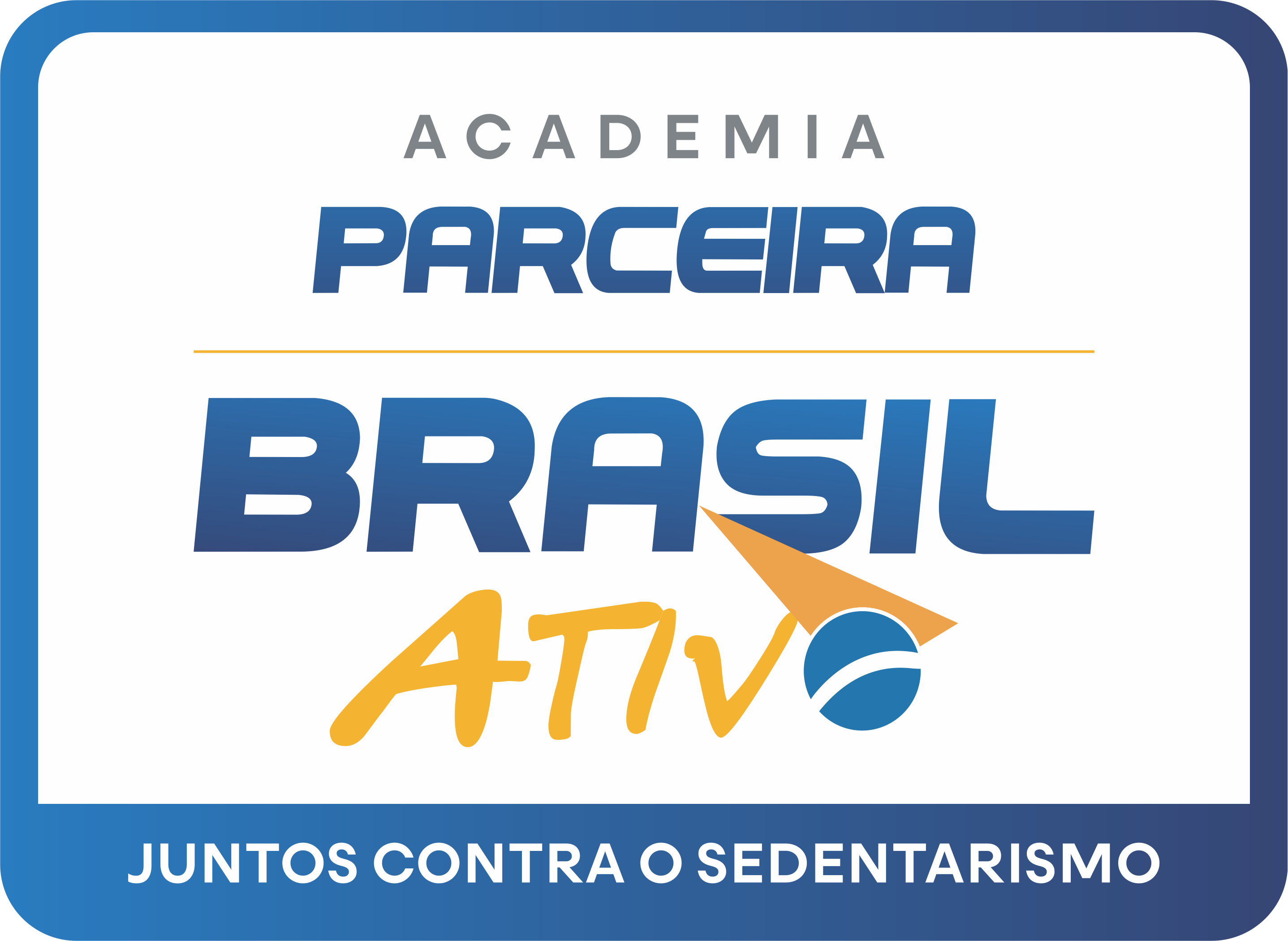 Pré-visualização — Selo Academia Parceira (horizontal)